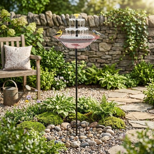 Solar vogeltränke brunnen - vogeltränke,
