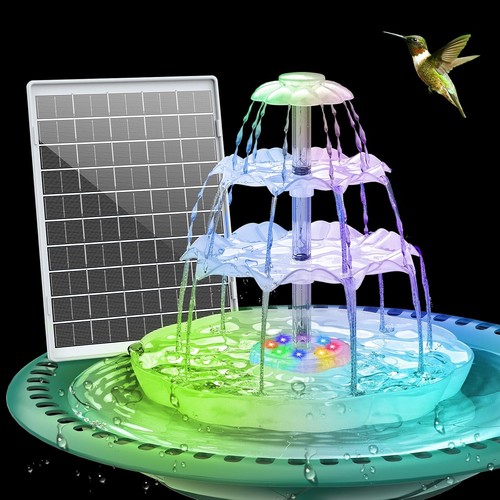 Solar vogeltränke brunnen set - vogeltränke,